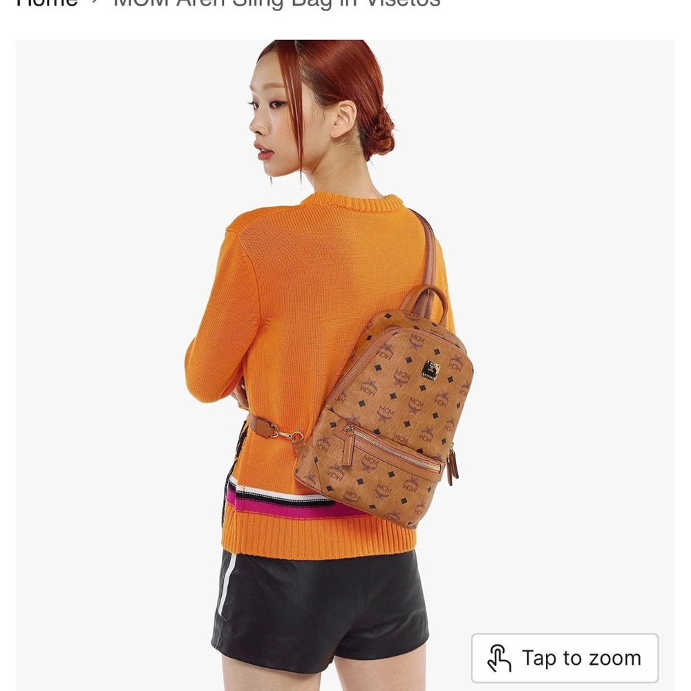 MCM Cognac Visetos Backpack